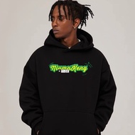 【M-8XL】Streetwear Retro Typography Fleece Lined Oversized Hoodie Jacket