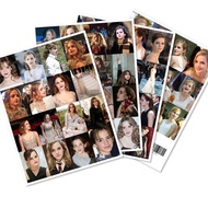 188-Piece Emma Watson Fan Sticker Set, Notebook & Phone Decorative Decals