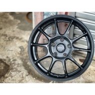 New Car Sport Rim WedsSport TC105X Wheels 16x7J 5x113 ET40 Gloss Black - READY STOCK