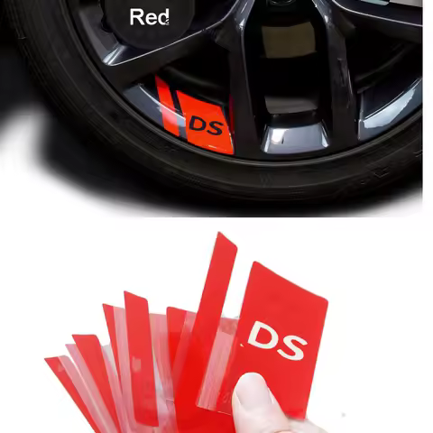 6Pcs Car Wheel Rim Vinyl Stickers For Citroen Ds Ds3 Ds7 Ds5 Ds4 Ds6 Decals Accessories Auto Accesso
