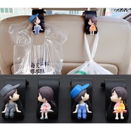 2pcs Couple car back seat pendant hooks car hooks seat bits storage small hooks car rear back seat h