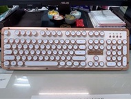 AZIO RETRO POSH BT 藍牙真牛皮打字機鍵盤-Typelit(PC/MAC鍵盤)