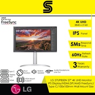 LG Ultrafine 27UP850N 27” IPS 4K UHD VESA HDR400 Monitor with USB Type-C