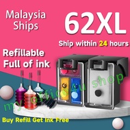 compatible HP 62 ink HP 62XL black HP62 HP62XL refillable ink cartridge for HP 5540 5542 5544 5545 5