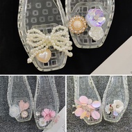 Shoes Accessories Pendant Flower Shoe Buckles Shoe Clips Y2K Beaded Design