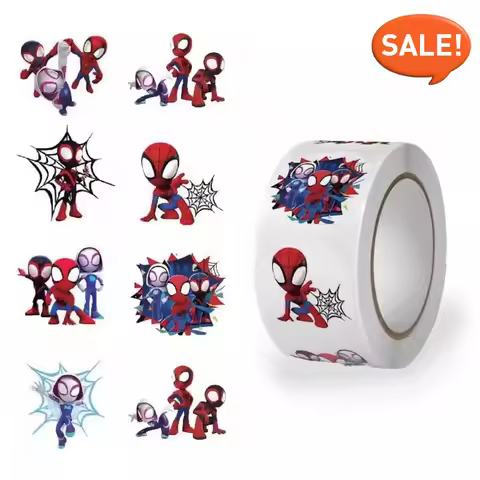 488PCS Spider-Man Decor Stickers: Vibrant Designs for Phones, Crafts – Premium Adhesive, Long-Lastin