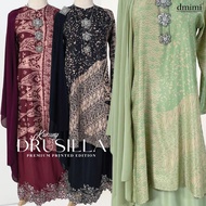 DMIMI EXCLUSIVE Baju Kurung Moden Batik DRUSILLA | Kurung Batik Moden | Small Size to Plus Size