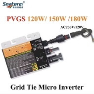 PVGS Series 180w MPPT Solar Grid Tie Micro Inverter Pure Sine wave Inverter