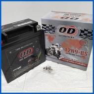 ∇ ◬ ▼ OD BATTERY 12N9-BS FOR BARAKO175
