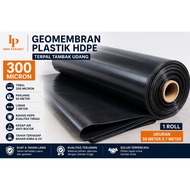 GEOMEMBRAN 300 MICRON PANJANG 50 METER X LEBAR 7 METER TERPAL TAMBAK UDANG PLASTIK HDPE 1 ROLL