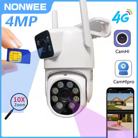 4MP 4G/WiFi Dual - Lens Outdoor Surveillance Camera by CamHiPro: All - in - One Security for Schools