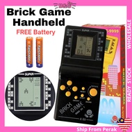 9999 in 1 Retro Brick Game Handheld Console With Free Battery  Konsol Permainan Brick Game 9999 dala