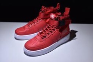 桃子代購～潮品Nike Special Field SF AF1 MID 紅白 中幫 拉鏈 情侶 休閒 運動鞋 917