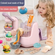 NEEDWAY Simulation Kitchen Ice Cream|Cooking Toys Mini Colourful Clay Pasta|Kitchenware Kitchen Toy Noodles Hamburg Girls