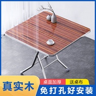 H-Y/ Folding Table Dining Table Household Writing Desk Eight-Immortal Table Mahjong Table4People8Foldable Simple Square