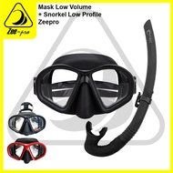 Low Volume Mask Freediving Mask Freedive Snorkel Low Profile Diving Swimming Goggles Apnea Zeepro