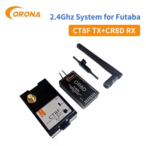Corona 2.4Ghz FUTABA/HITEC Module & Rx Combo CR8D and CT8F V2 DSSS