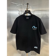 Evisu/Fushen T-shirt Uniseks, T-shirt Bercetak, T-shirt Sukan, T-shirt Bergaya, T-shirt Longgar, Gay