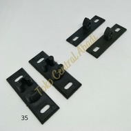 HITAM Black plastic shrimp claws/door tic tac