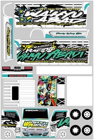 Pola kerajinan stiker paper craft miniatur truk oleng trending topic 30 cm (Bayar Ditempat)