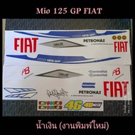 MIO 125GP FIAT Sticker Blue Printing