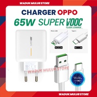 [WMS] Charger OPPO 65W 65watt 2A 4A MAX 6.5A Super VOOC Fast Charging Cable Cas Data Type C/Micro USB