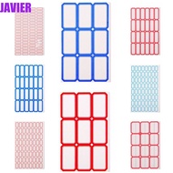 JAVIER 50 Sheets/bag Self-adhesive Label Stickers, Handwritten Price Paper Handwritten Price Stickers, Blank Assorted Blue/red Sticky Note Paper Student Stationery