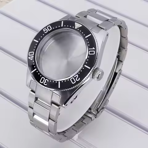 40mm Luxury Watch Case Stainless Steel Strap Sapphire For NH35 NH36 NH34 4R36 Movement Mod SPB143J1/
