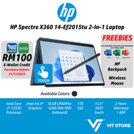 HP Spectre X360 14-Ef2015tu / 14-Ef2016TU Touch 2-In-1 Laptop Intel i7-1355U 16GB 1TB SSD 13.5" 3K2K i7 Blue OLED IPS