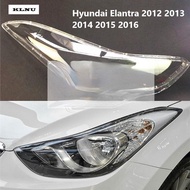 KLNU ฝาครอบเลนส์ไฟหน้าเลนส์ใสด้านหน้าไฟหน้าสำรองตัวครอบไฟหน้าสำหรับ Hyundai Elantra 2012 2013 2014 2