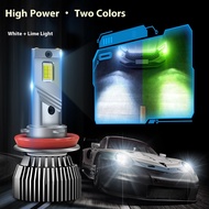 High Power 220w H11 Dual Color LED Headlight Lime Light H8 White Light 881 Dual Copper Tube PSX24W F