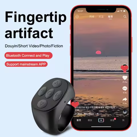 Wireless Bluetooth Mobile Selfie Lazy Artifac Tiktok Remote Control Ring Mobile Phone Bluetooth Cont