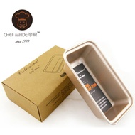 CHEFMADE Mini Loaf Pan 6-Inch Non-Stick Rectangle Bread, Cake and Meat Bakeware, Kotak Toast/Roti/Ke