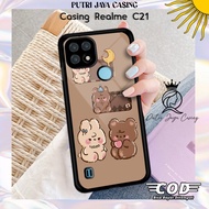 Case Realme C21 Realme C21 Motif ANIMEBEAR03 Latest Cute Character Cute Anime Anime Character Softca