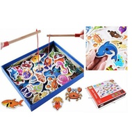 WOODEN FISHING SET OF 34 LARGE TYPE EXPORTED FOR KIDS
