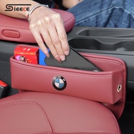 Sieece Leather Car Seat Gap Pocket Car Storage Interior Accessories For BMW F30 E60 E46 E90 F10