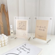 A4/A5/A6 size transparent desktop photo frame, Acrylic