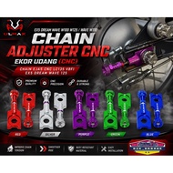 EX5 DREAM WAVE W100 W125 / WAVE W110 CHAIN ADJUSTER CNC / EKOR UDANG (CNC) CHAIN EJAS CNC LC135 V8 F