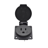 5-15P American Standard Power Industrial Outdoor Waterproof Socket Two Flat One Round Clamshell Type