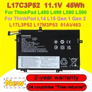 L17L3P52 L17C3P52 Laptop Battery For ThinkPad L480 L490 L580 L590/L14 L15 Gen 1 2 Series 01AV463 01A