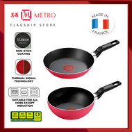 Tefal 2pc Enjoy Mini Wok Pan 16CM B42874 &amp; Fry Pan 18CM B42801 | CWS316 | MADE IN FRANCE | Non-Stick