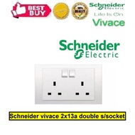 Schneider vivace 2x13a double s/socket