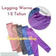 KATUN Long Leggings 1-2 Years Plain Cotton T-shirt Material for Girls - MEGHANA ID