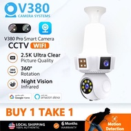 V380 PRO CCTV Three Lens Three Image Bulb CCTV Camera IP Wifi Bulb Light 8MP PTZ Outdoor V380 PRO Ni