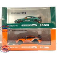 ☆Hoonbao Shop [Ready Stock] MINICHAMPS 7-11 7-ELEVEN PORSCHE PORSCHE 911 GT3 2026 Models