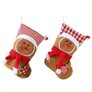2PCS Christmas Stockings Christmas Hanging Stockings Xmas Sock Fireplace Christmas Tree Family New Y