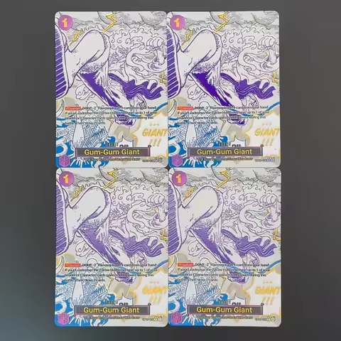One Piece TCG OPCG English Gum-Gum Giant card UV printing GGG Event card Textured Foil Card Anime Co