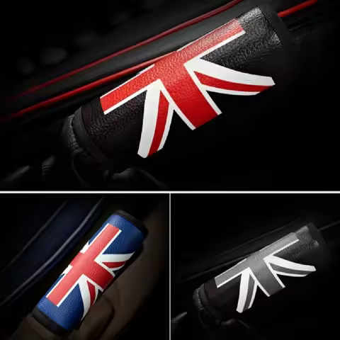 Leather Car Handbrake Cover for Mini Cooper E39 E90 F30 F10 E34 E30 For Audi A4 A3 A6 C6 Q5 A5 Q3 Au