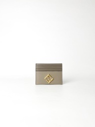 Fendi FF Diamond Card Holder Two Tone Dove Grey