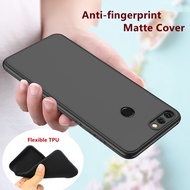 For 360 N7 Pro Matte Finish Flexible TPU Back Cover Gel Rubber Soft Skin Silicone Anti-fingerprint Protective Jelly Case(Black)